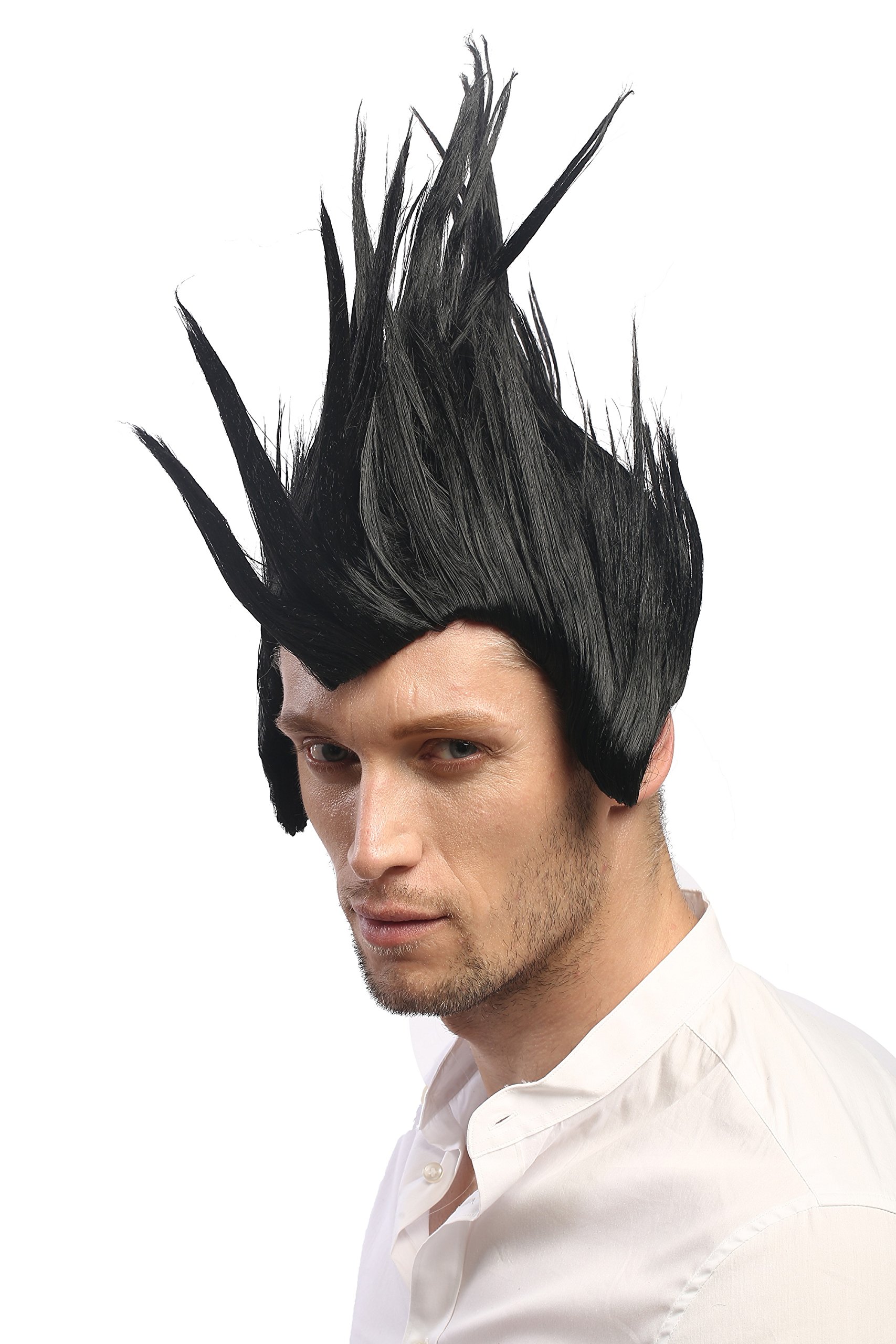 wig-me-up-2625-p103-punk-per-cke-iro-mit-koteletten-schwarz image 1