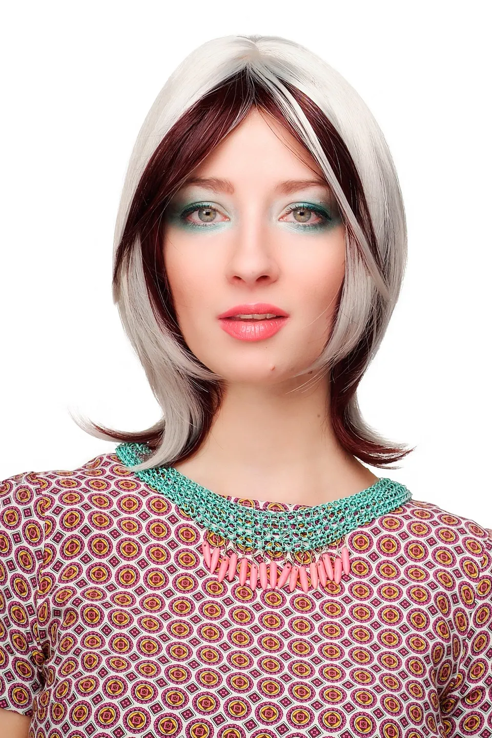 wig-me-up-damenper-cke-cm-383-99j-60-kurz-40-cm-dunkelrot-wei image 1
