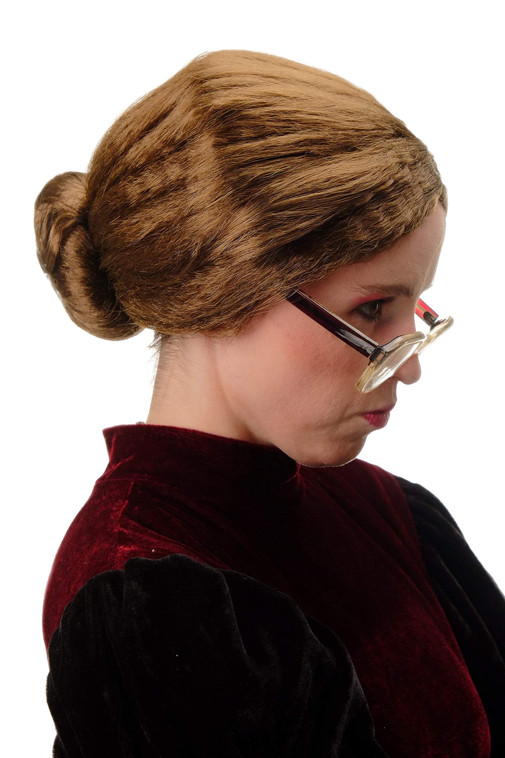 wig-me-up-69020-p103-damen-per-cke-dutt-schwarz-gouvernante image 7