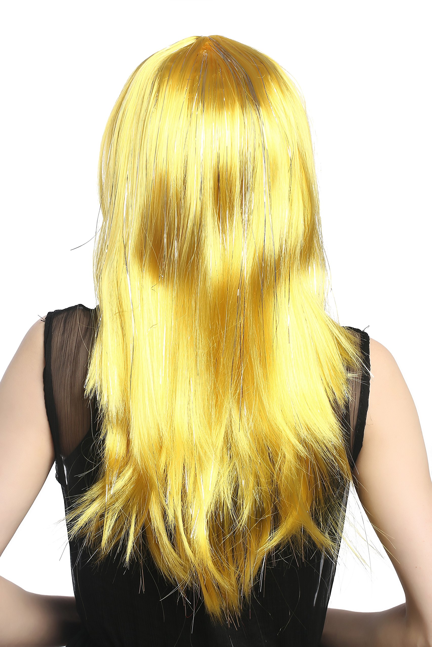 wig-me-up-xr-003-pc2b-damen-party-per-cke-lang-glatt-mit-pony-gelb-silber-glitte image 3