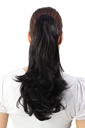 wig-me-up-t400-2-haarteil-pferdeschwanz-zopf-glatt-40-cm-schwarz image 3
