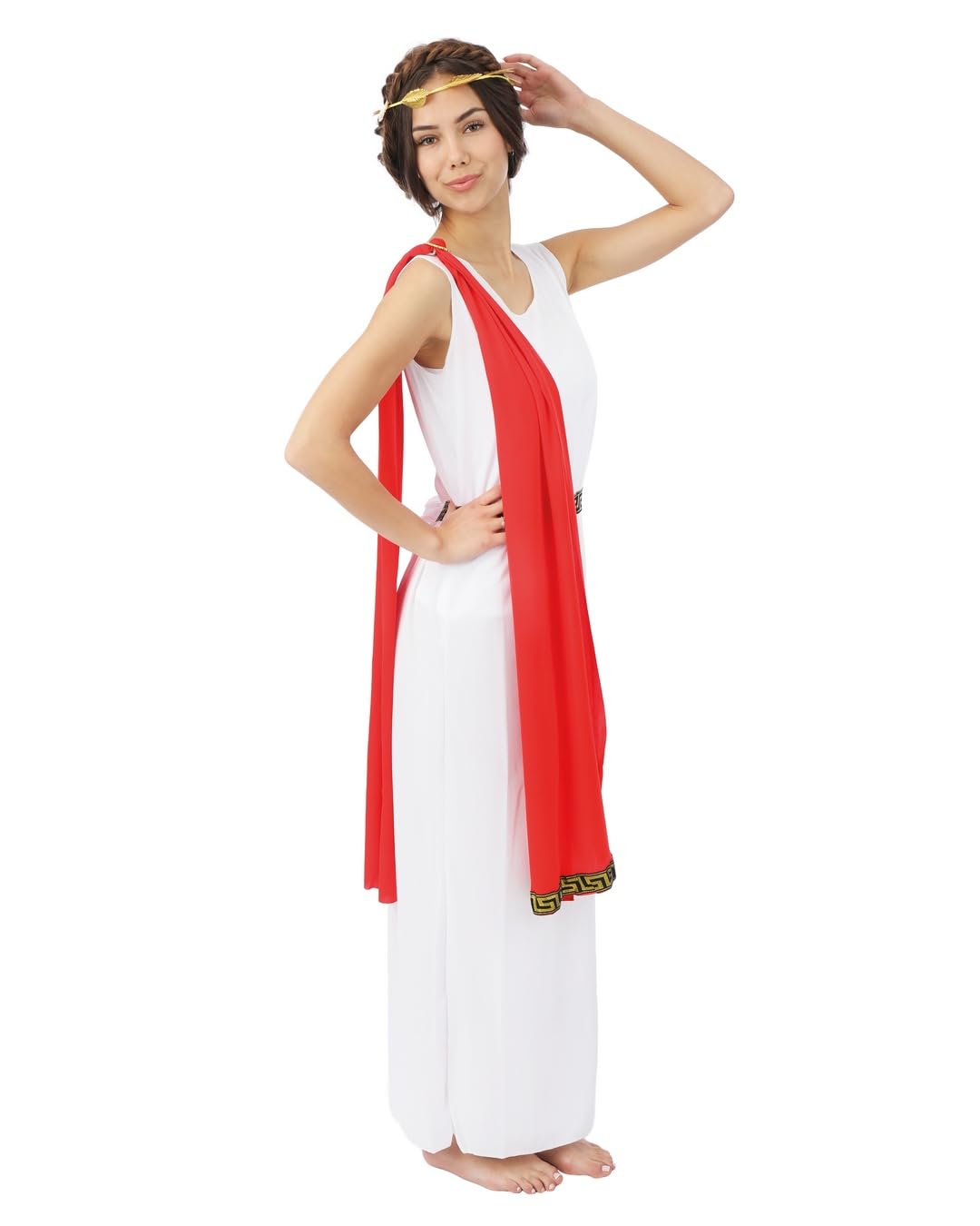 p-tit-clown-r-merin-kost-m-damen-mit-kleid-stola-g-rtel-krone image 2