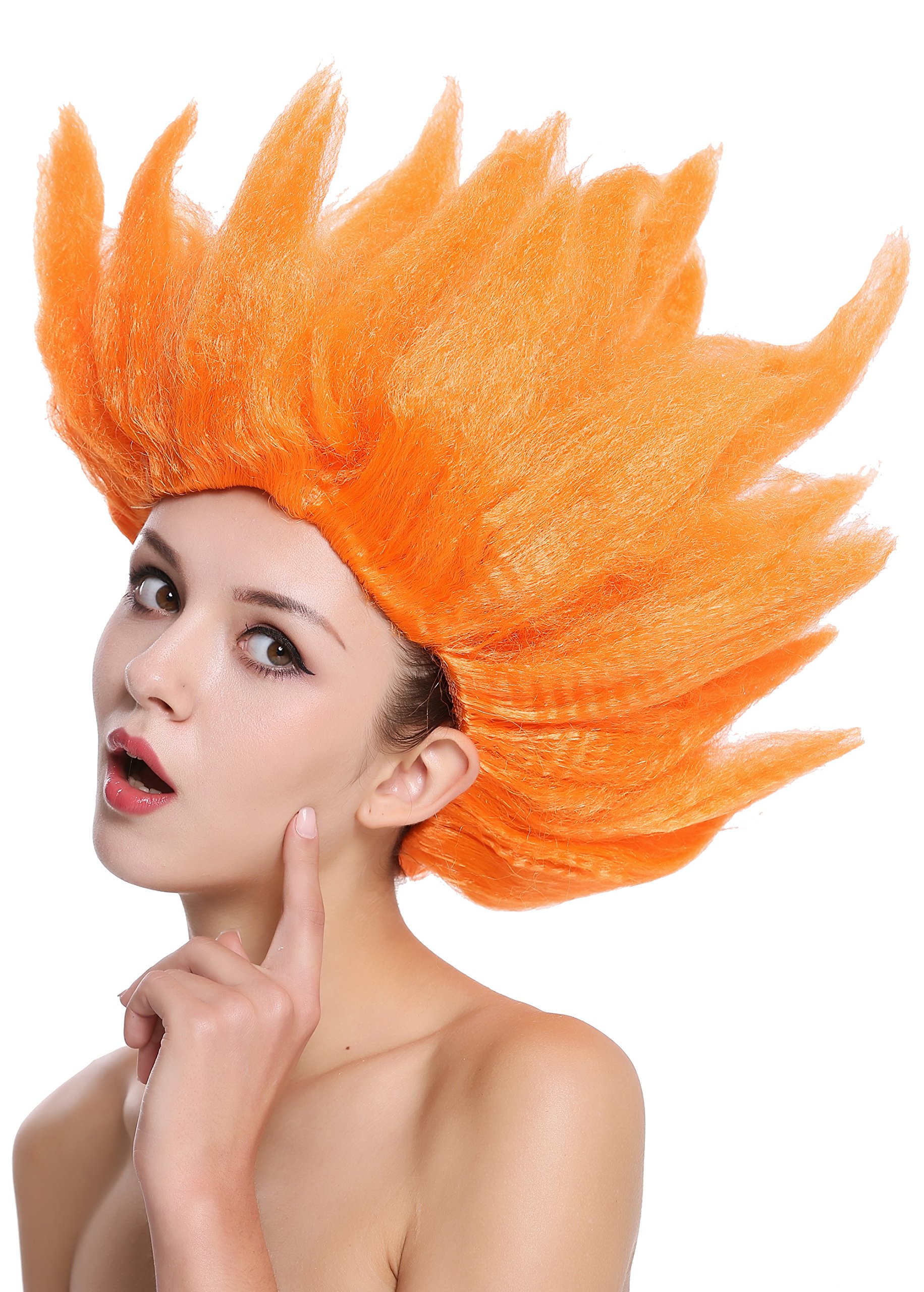 wig-me-up-party-per-cke-91062-pc24-hochtoupiert-neonorange-30-cm image 2