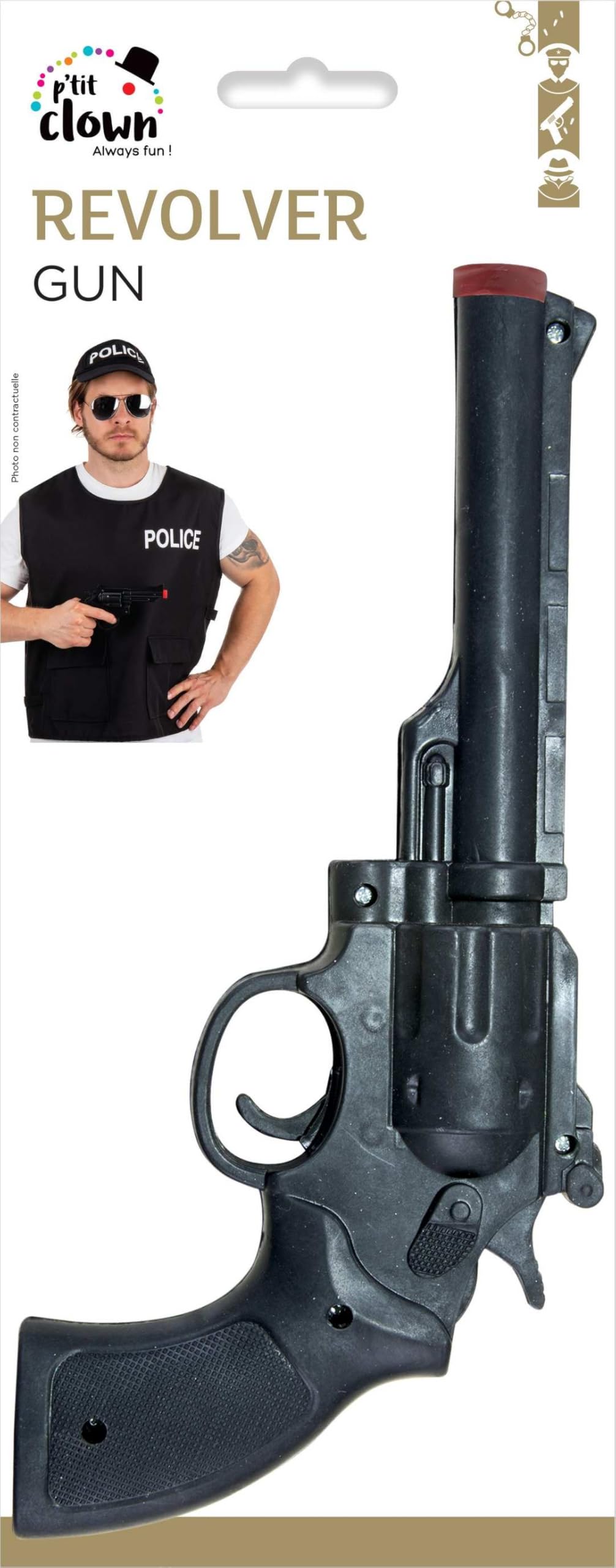 p-tit-clown-pistole-revolver-kunststoff-schwarz-25-cm image 8