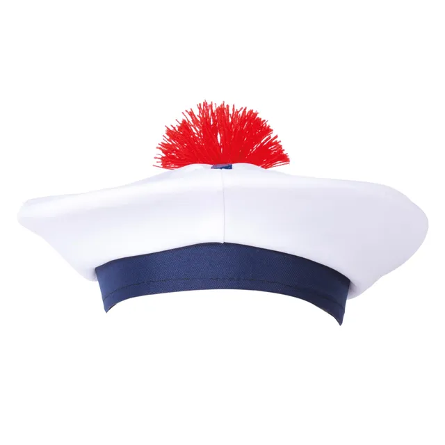ptitclown-matrosen-b-ret-mit-pompon-erwachsene-wei image 1