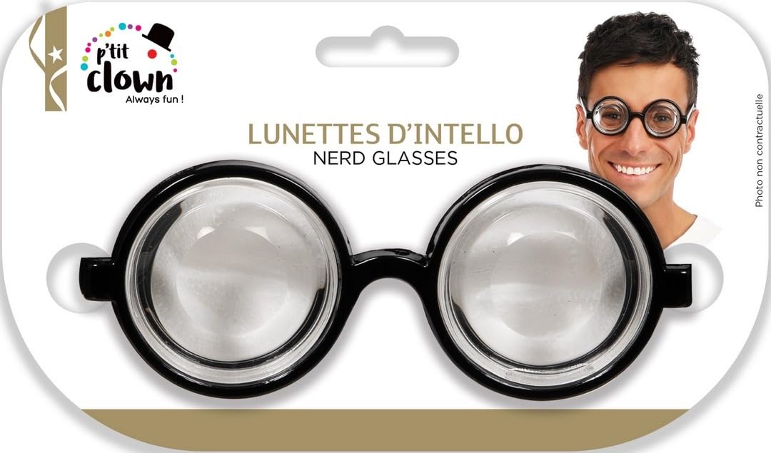 p-tit-clown-intello-brille-schwarz-ohne-korrektur-unisex-erwachsene image 6