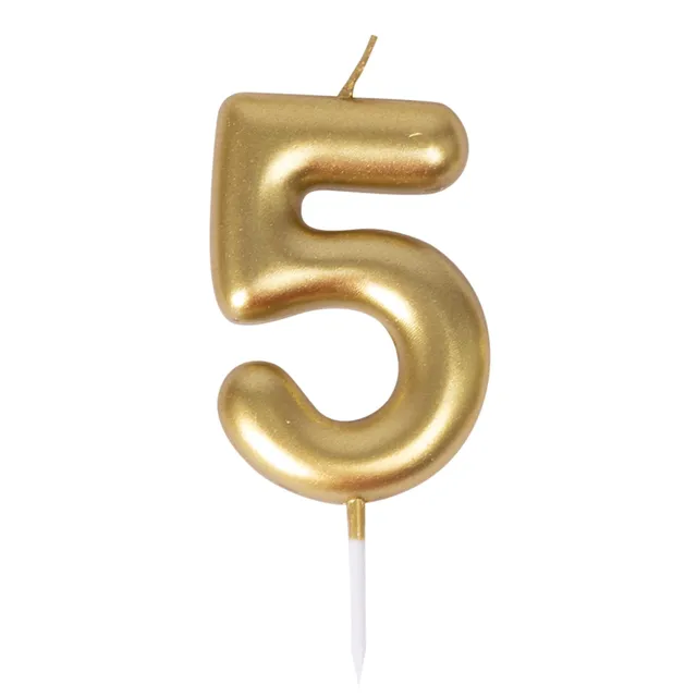 ptit-clown-23935-goldkerze-zahlenkerze-zahl-5-geburtstag image 1
