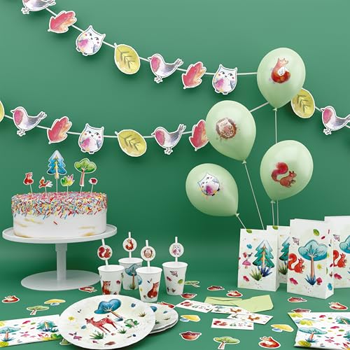 ptit-clown-22464-luftballons-geburtstag-waldtiere-30-cm-8-st-ck image 6