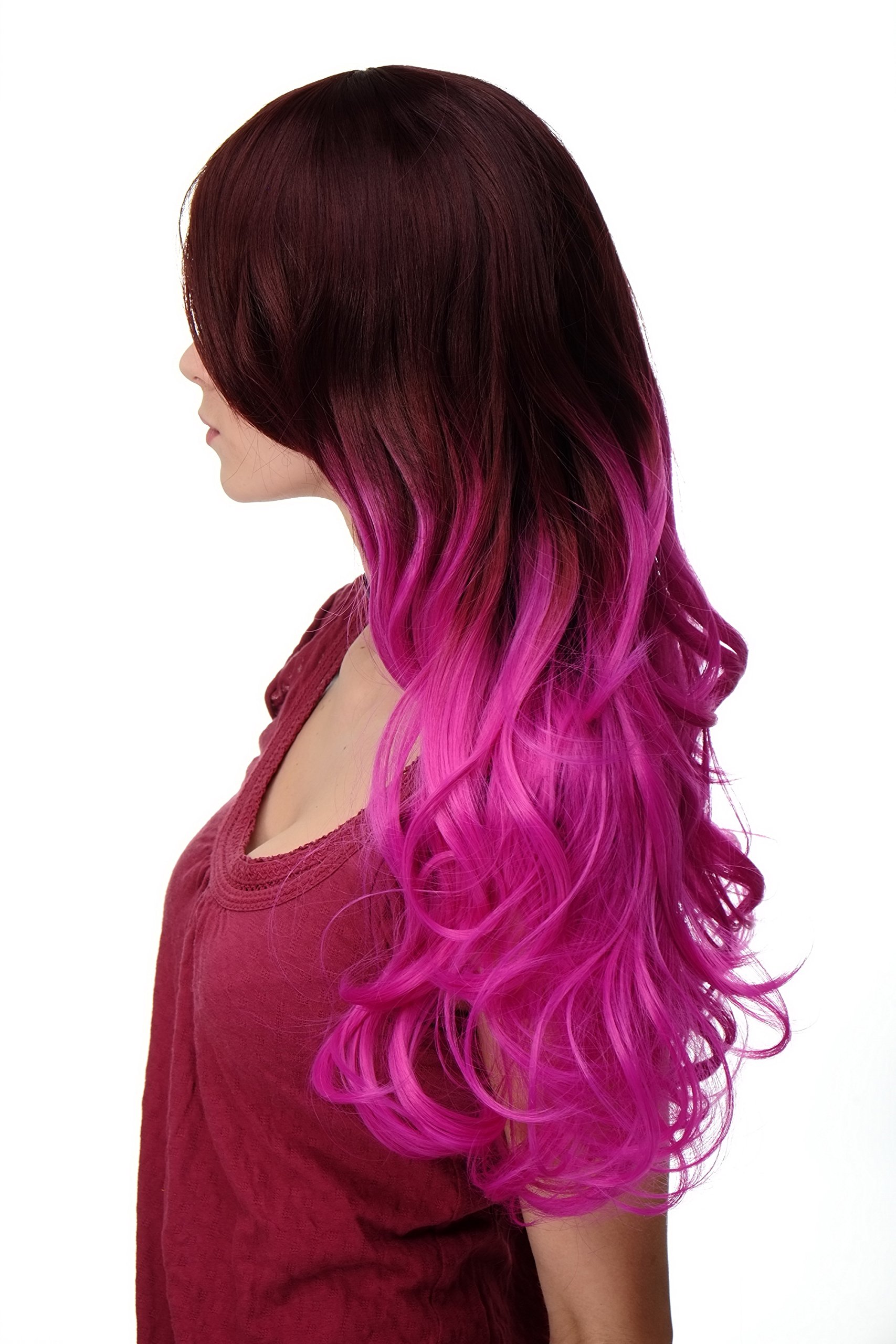 wig-me-up-h9704-33ft2405-ombre-per-cke-braun-pink-60-cm-lockig image 3