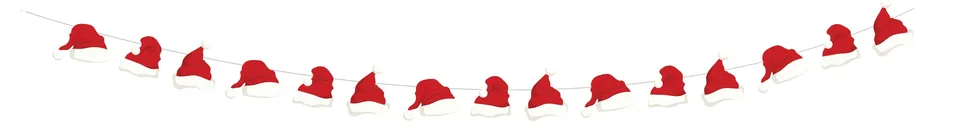 ptit-clown-22840-girlande-mit-weihnachtsm-tzen image 1