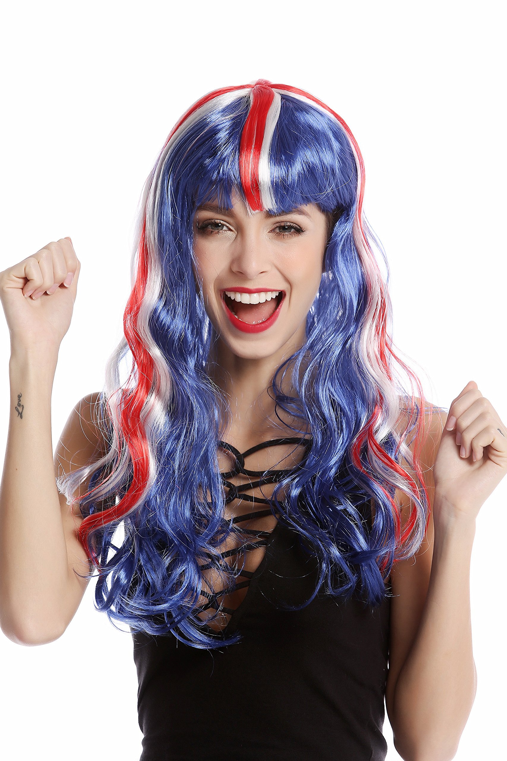 wig-me-up-90923-union-jack-fanper-cke-damen-blau-wei-rot-lang-wellig image 2