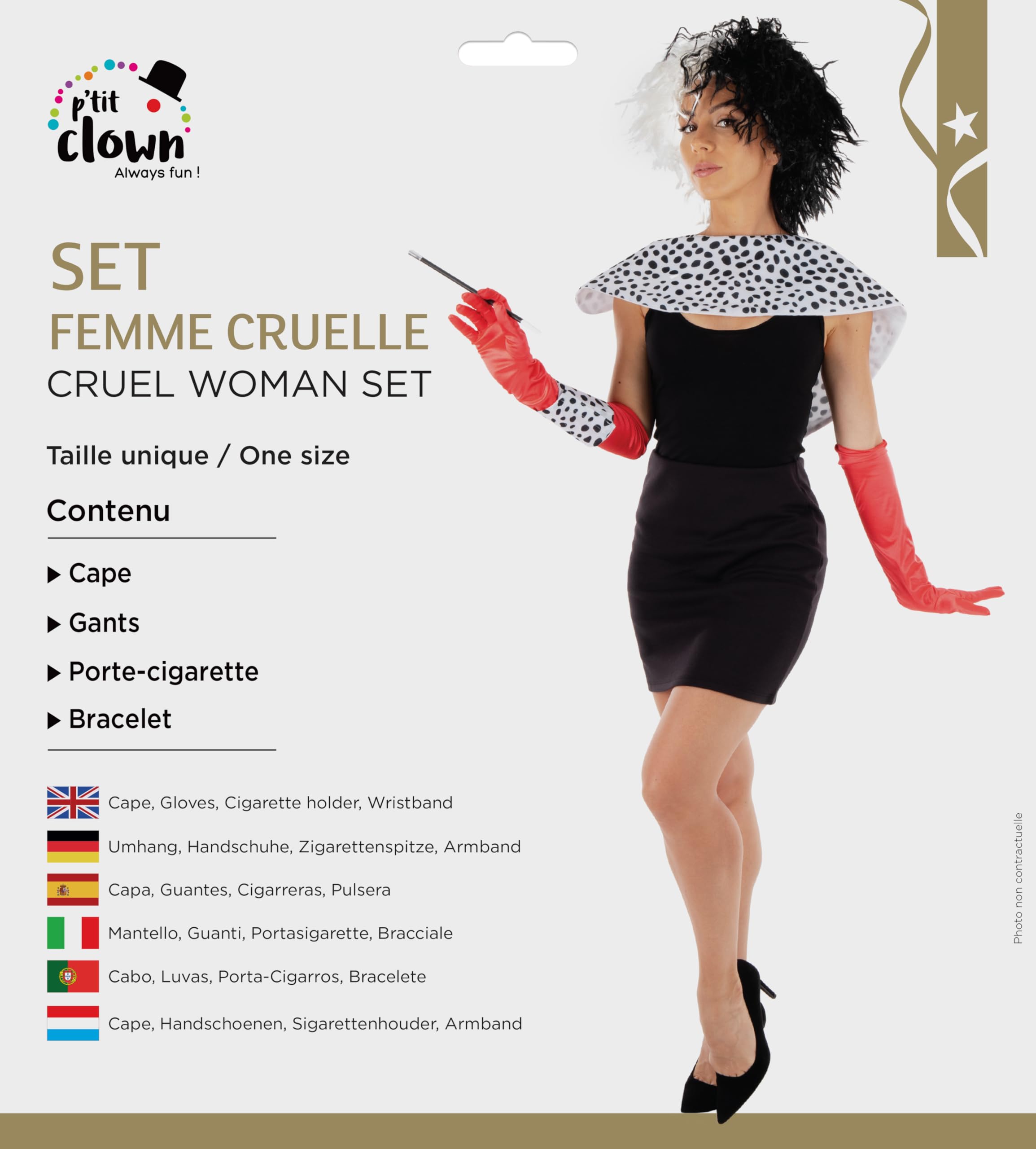ptit-clown-grausames-damen-set-erwachsene-einheitsgr-e-22695 image 6