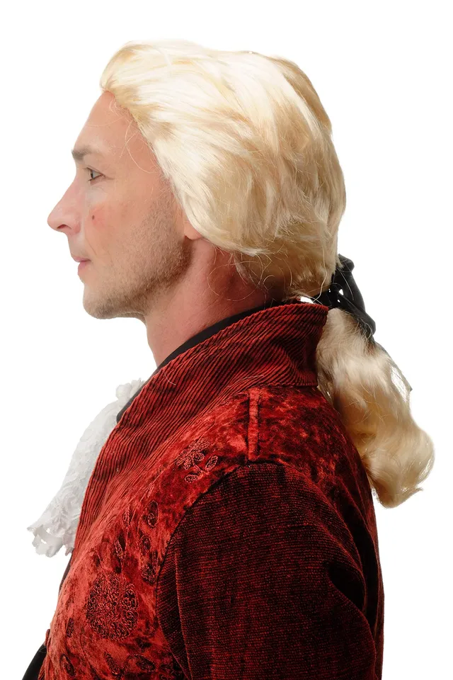 wig-me-up-4287-p88-herren-per-cke-barock-blond-mit-zopf-45-cm image 1