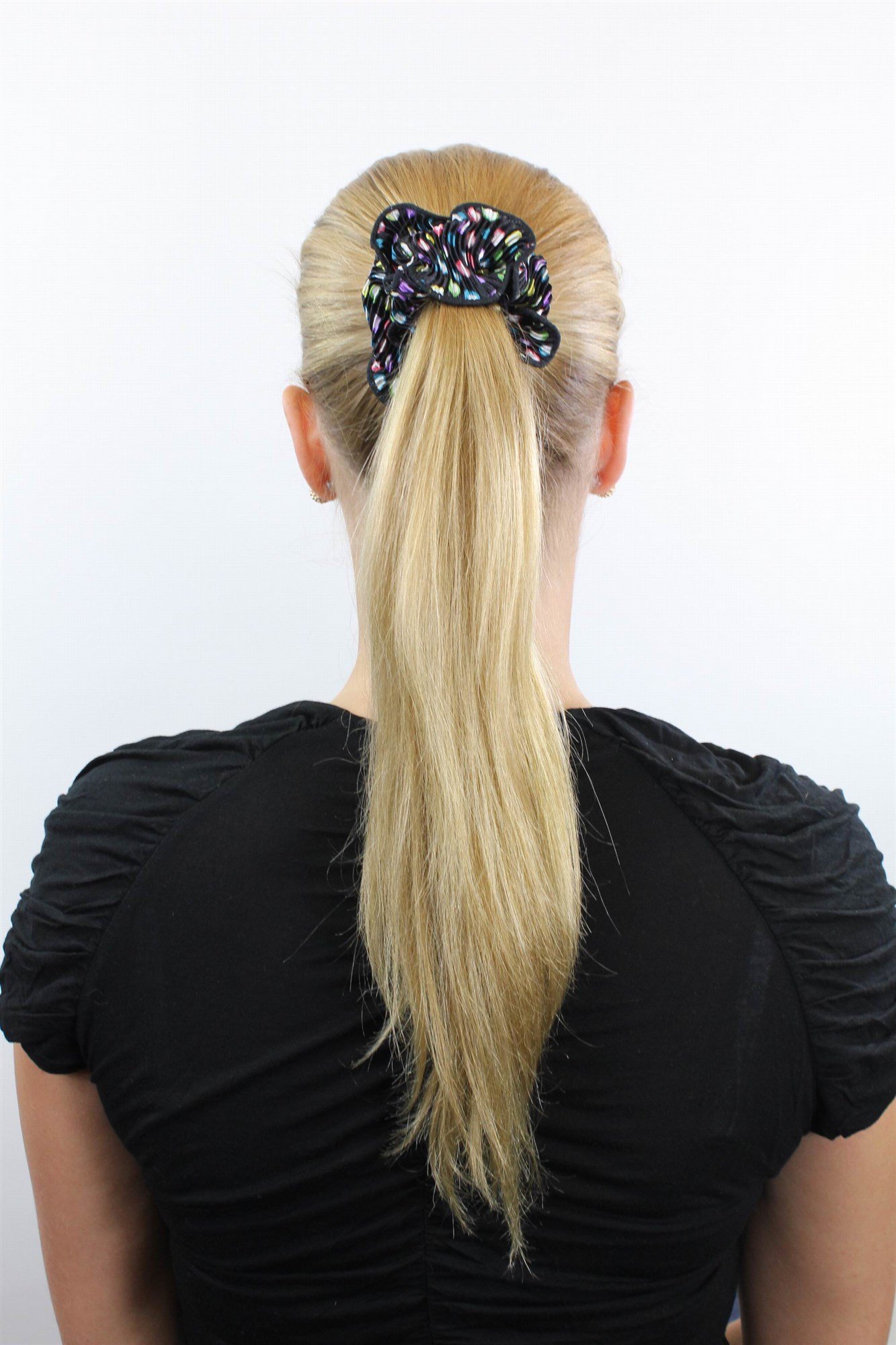 wig-me-up-z015-haarband-scrunchy-80er-vintage-bunt-betupft-elastisch image 2