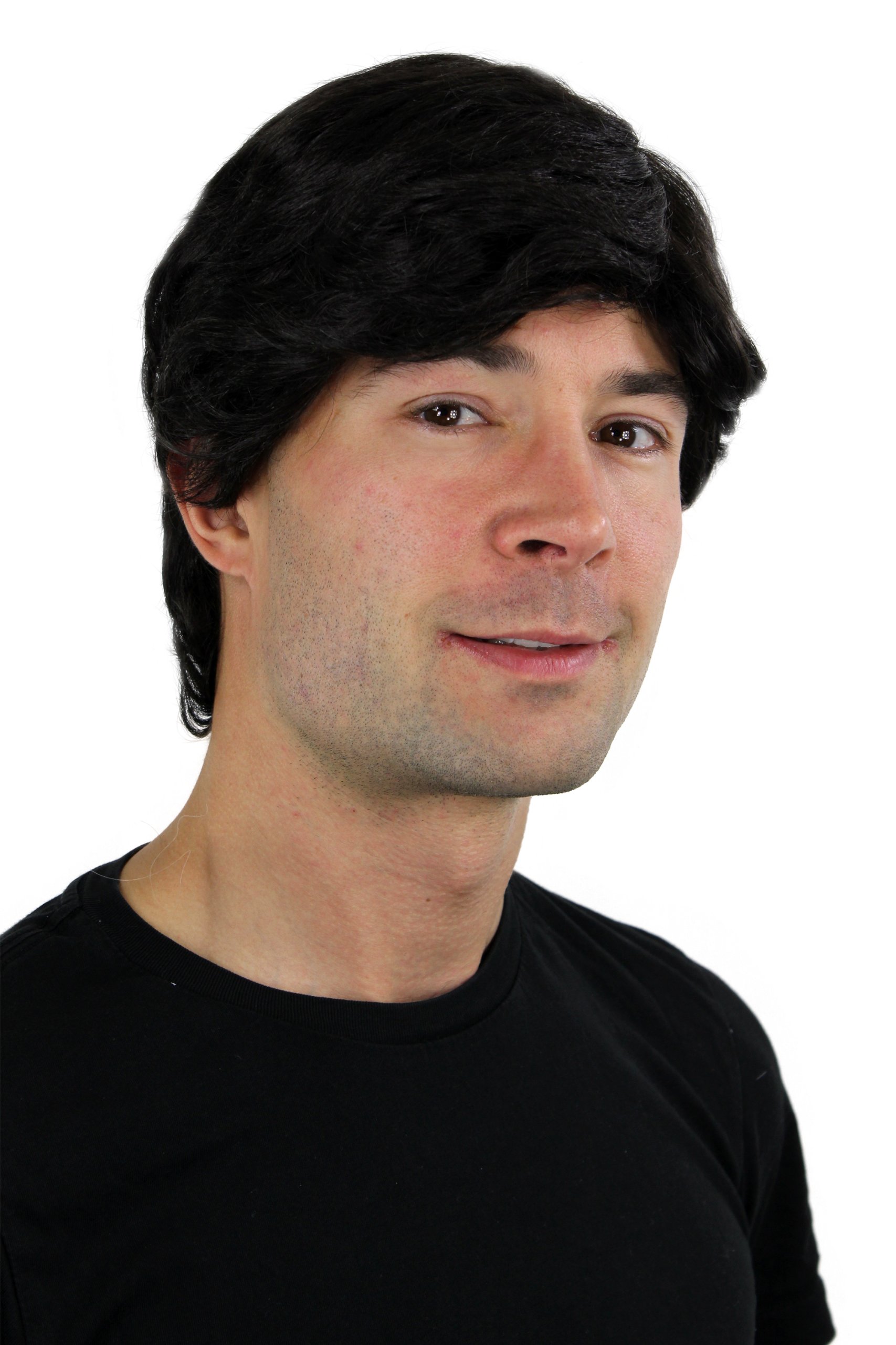 wig-me-up-gfw355a-2-m-nner-per-cke-schwarz-kurz-glatt-mit-scheitel image 3