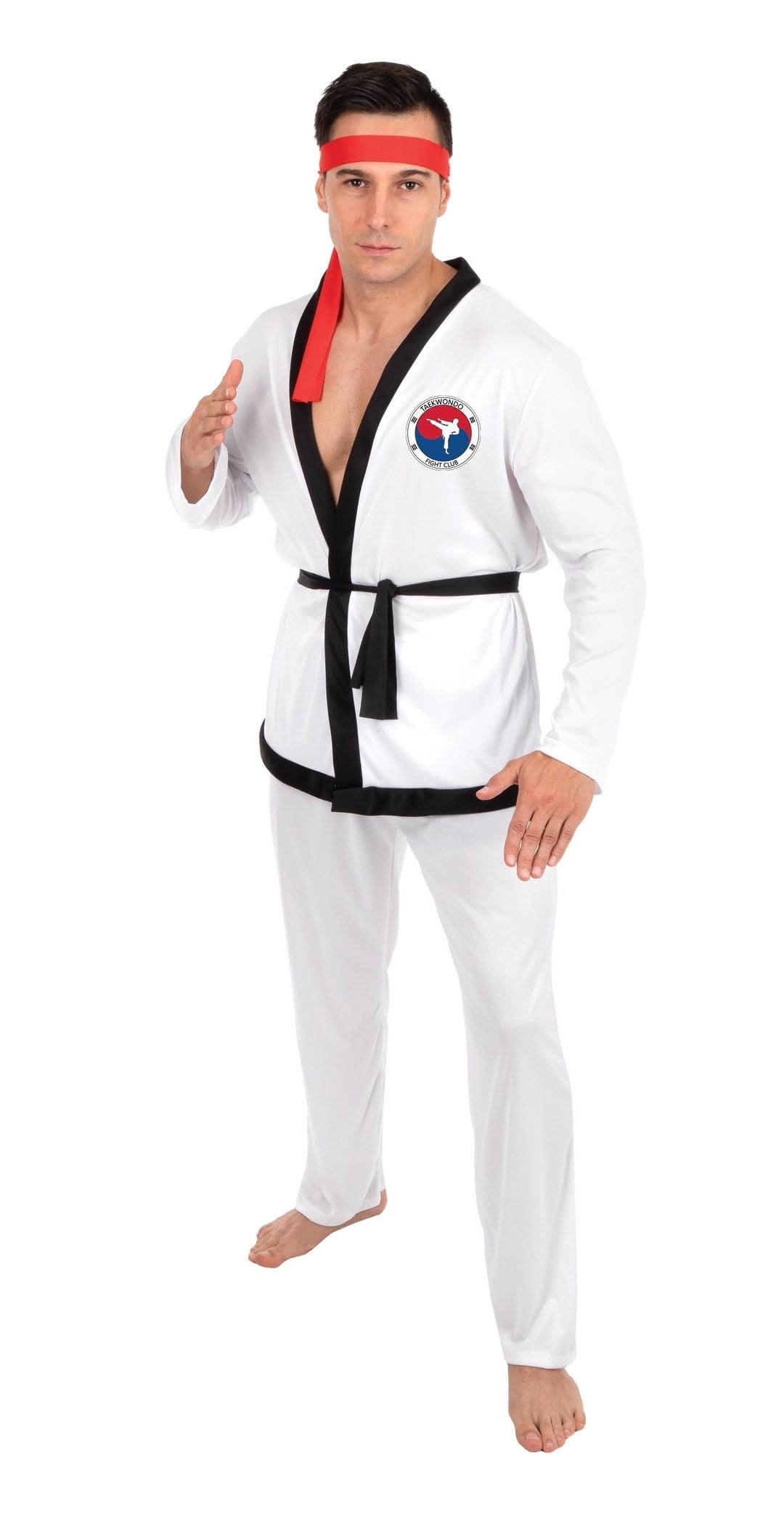 p-tit-clown-ninja-kost-m-f-r-damen-samurai-komplett-set-schwarz-rot image 1