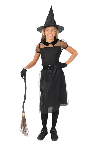 p-tit-clown-hexenkost-m-m-dchen-schwarz-10-12-jahre-mit-hut image 7