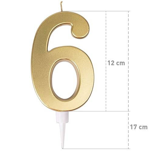 ptit-clown-23956-riesenkerze-gold-zahl-6-tortendeko image 8