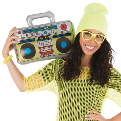 p-tit-clown-22681-aufblasbarer-kassettenspieler-boombox-grau image 7