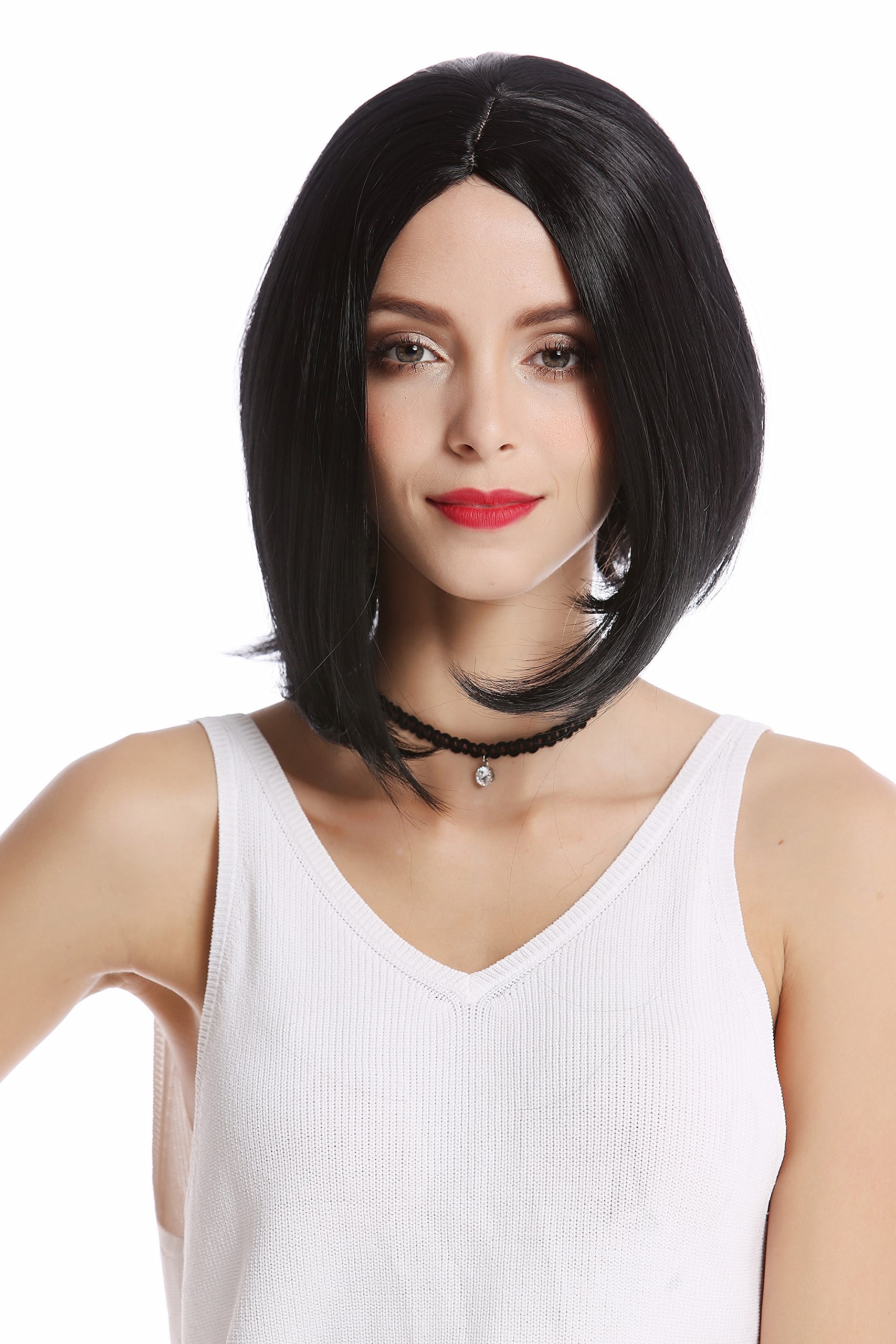 wig-me-up-yzf-4370-1-damenper-cke-longbob-mittelscheitel-schwarz-30-cm image 2