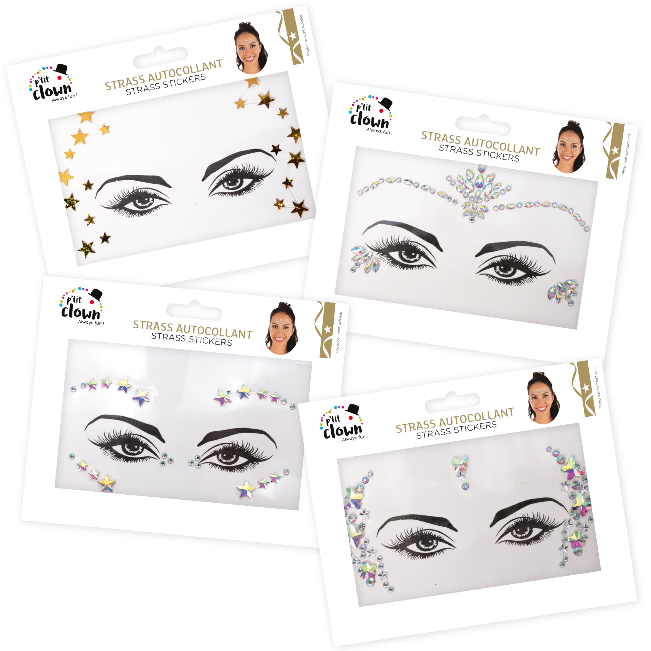 ptit-clown-gesichts-strass-selbstklebend-karnevals-make-up image 4