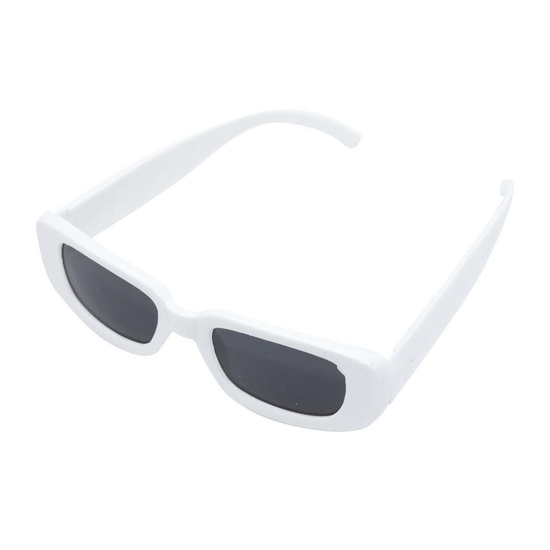 ptit-clown-michel-p-kost-mbrille-rechteckig-wei-retro-70er image 2