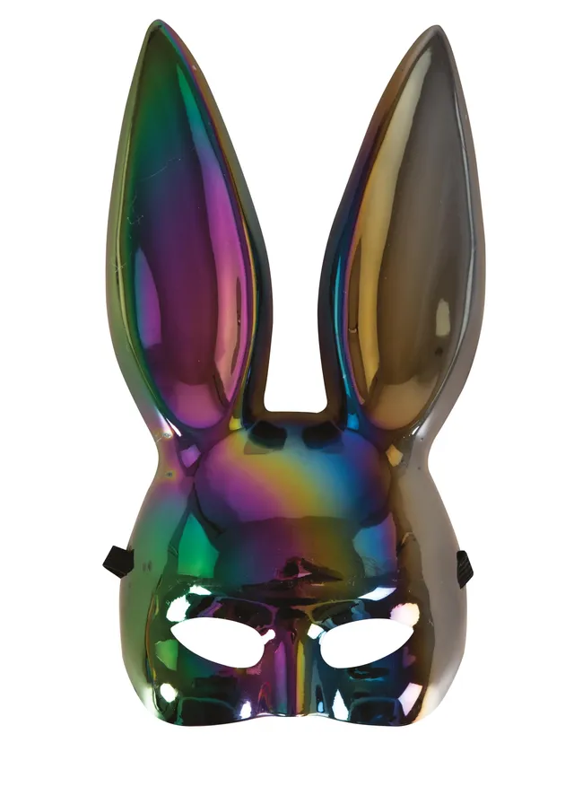 p-tit-clown-23392-halbmaske-hase-schwarz-f-r-erwachsene image 1
