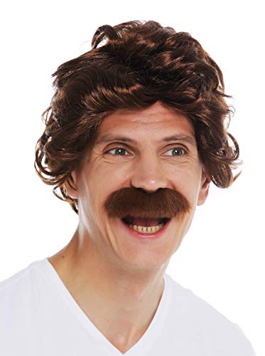 wig-me-up-7090-fr33a-herrenper-cke-70er-retro-mit-schnauzbart-mahagonibraun image 8