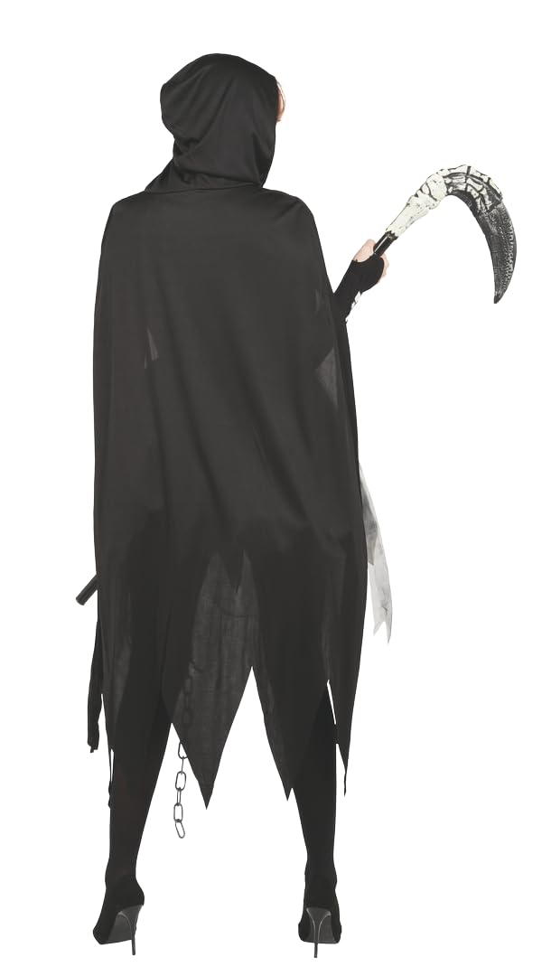 p-tit-clown-sensenmann-kost-m-damen-s-m-kleid-umhang-strumpfhose-handschuhe image 3