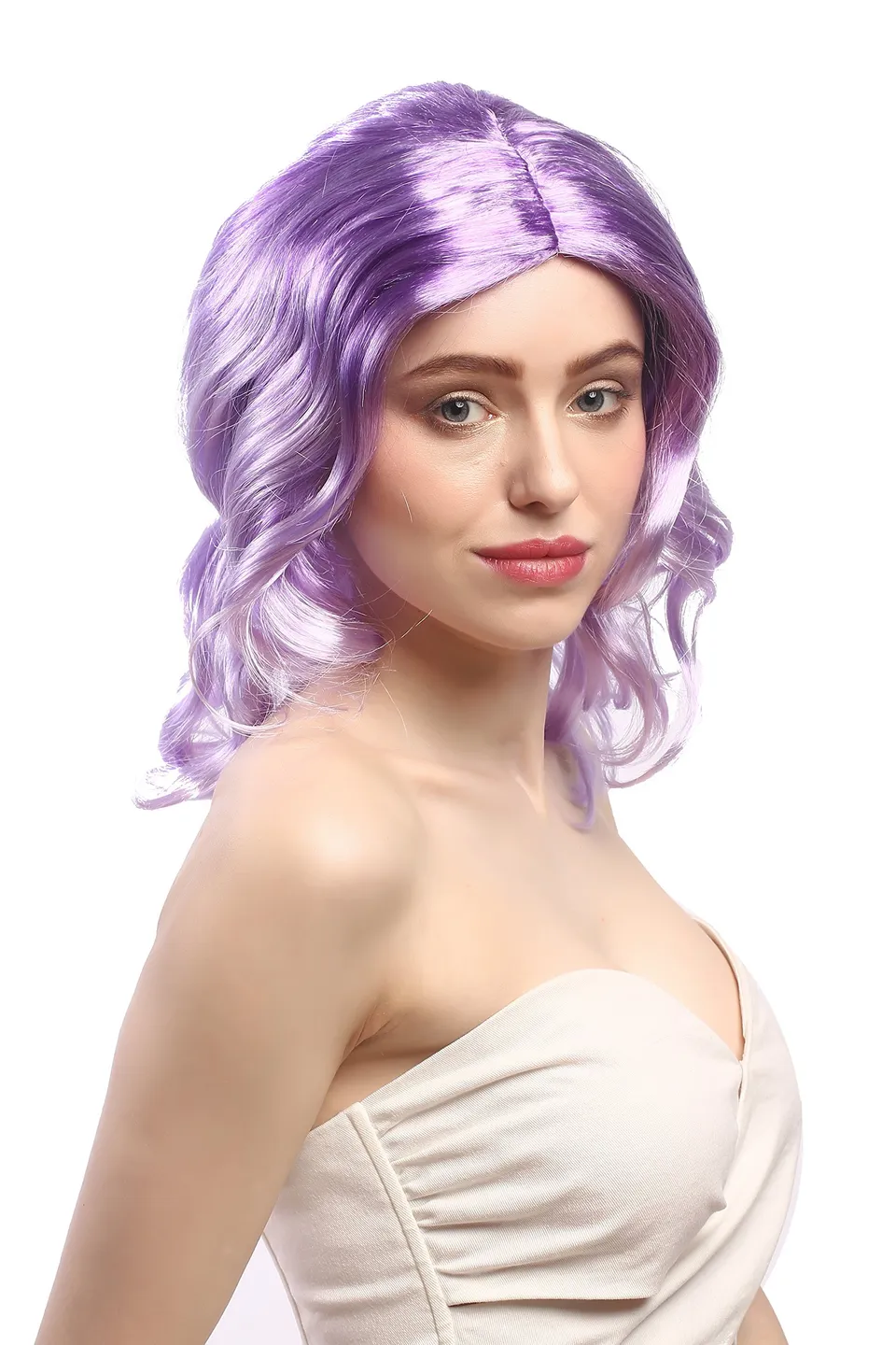 wig-me-up-91143-za08a-za08b-per-cke-damen-diva-lila-mix-wellig-40-cm image 1