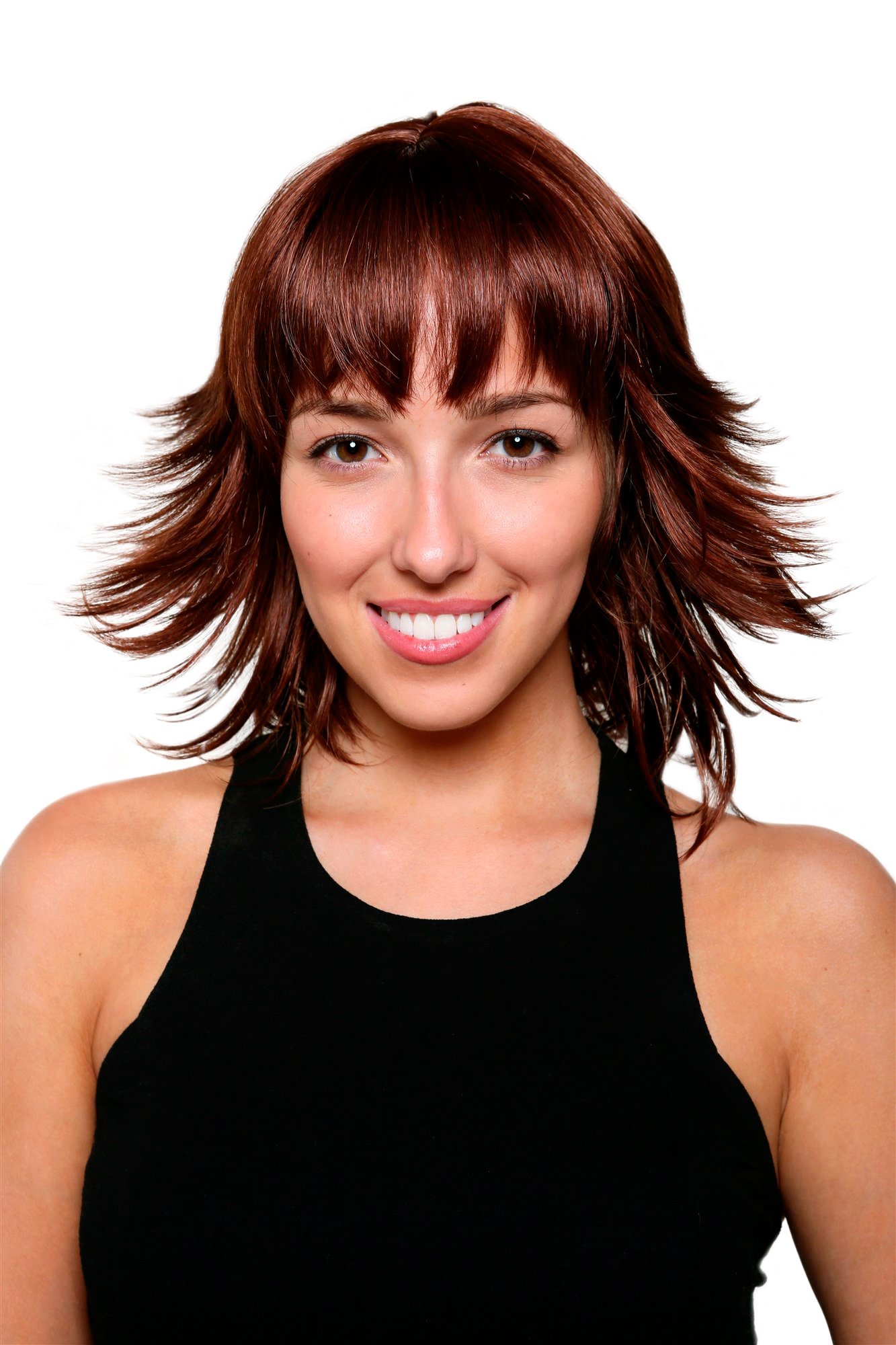wig-me-up-8019-33a-mittellange-braune-per-cke-mit-rotstich-und-steilen-str-hnen image 1