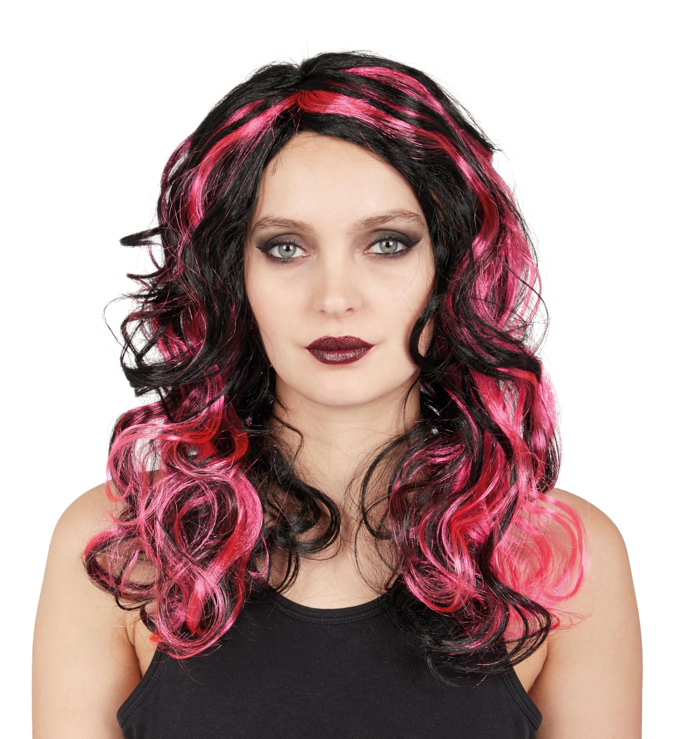 p-tit-clown-hexenper-cke-re22175-schwarz-rosa-gewellt image 1