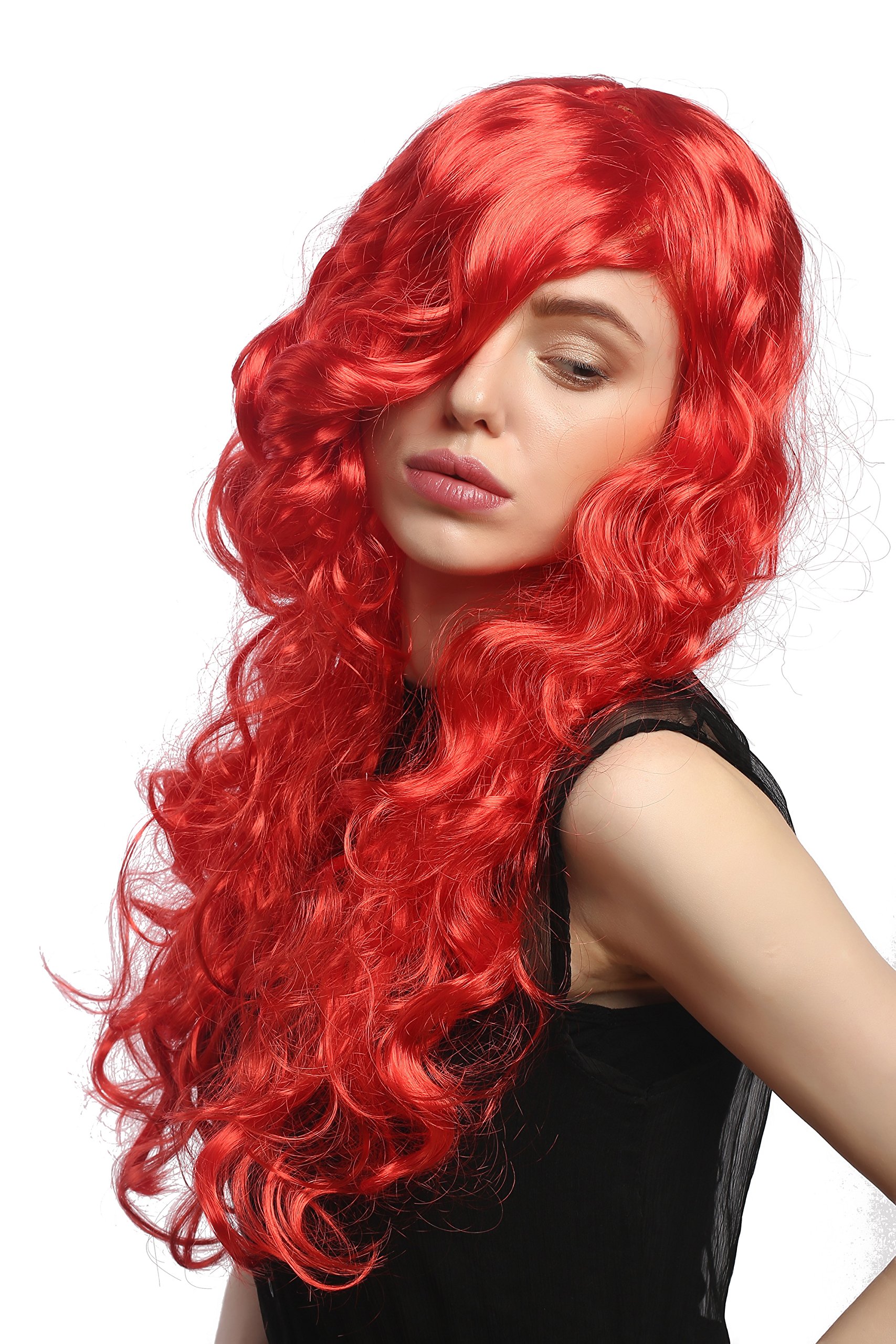 wig-me-up-dec37-pc13-per-cke-damen-lang-rot-wellig-65-cm-seitenscheitel image 3