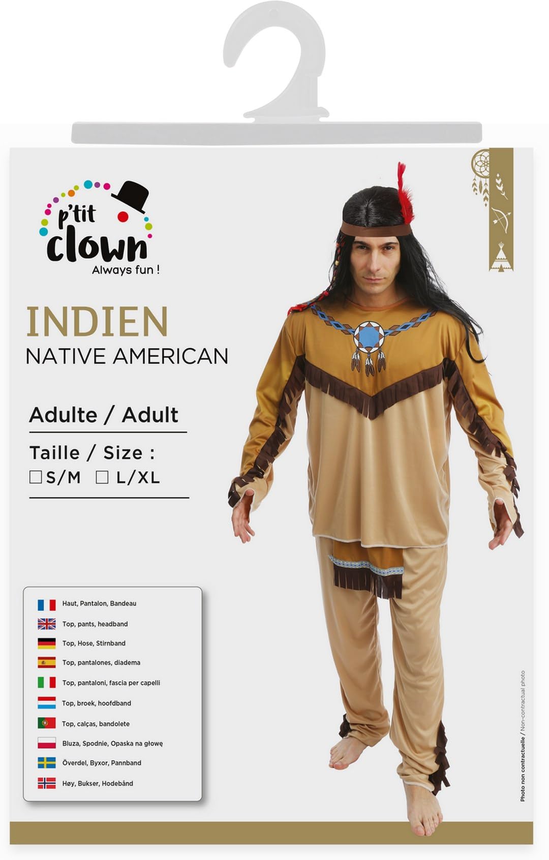 ptit-clown-costume-indien-erwachsene-indianer-kost-m-set image 6