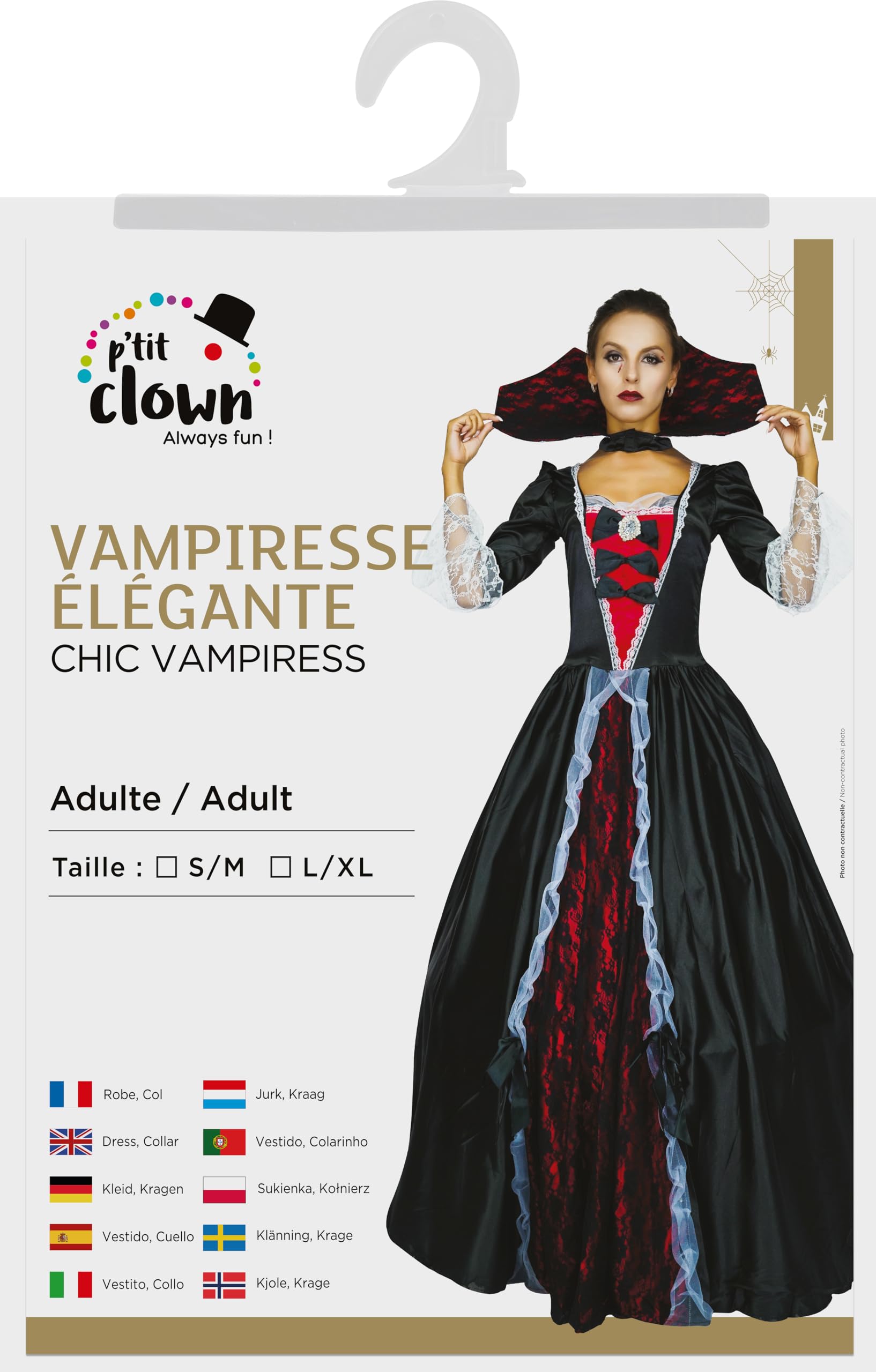 ptit-clown-vampirkost-m-damen-erwachsene-halloween image 3