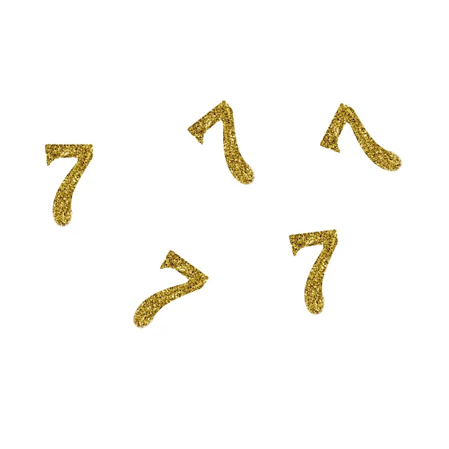 ptit-clown-glitzer-konfetti-zahl-7-gold-50-st-ck-tischkonfetti image 1
