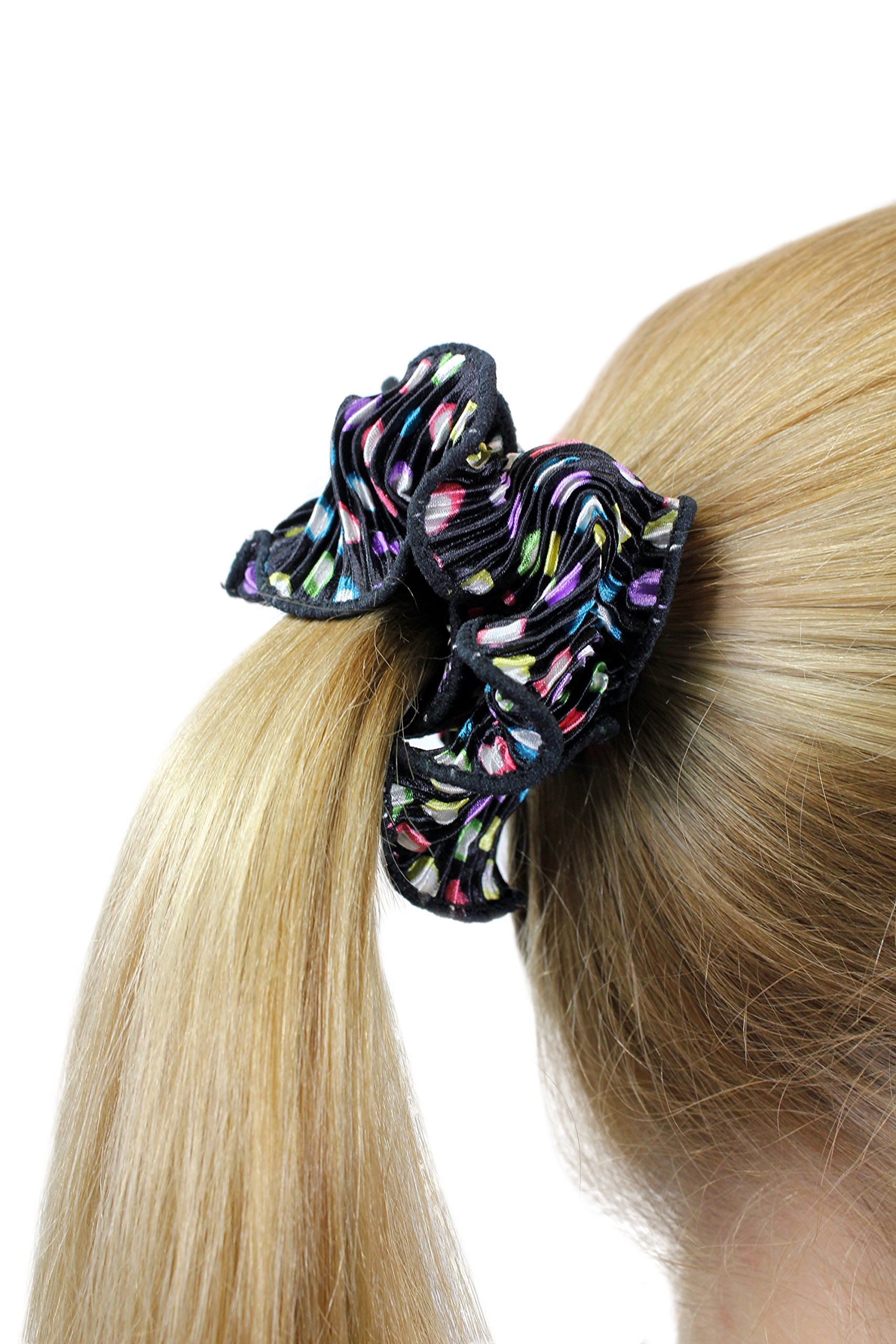 wig-me-up-z015-haarband-scrunchy-80er-vintage-bunt-betupft-elastisch image 1