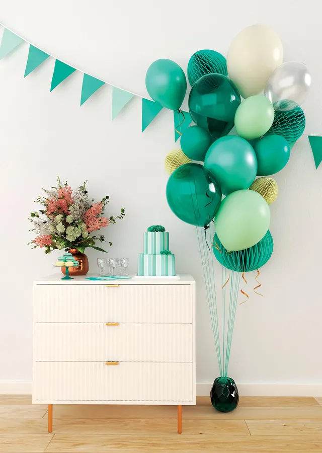 p-tit-clown-luftballons-30-cm-gr-n-10er-pack image 1
