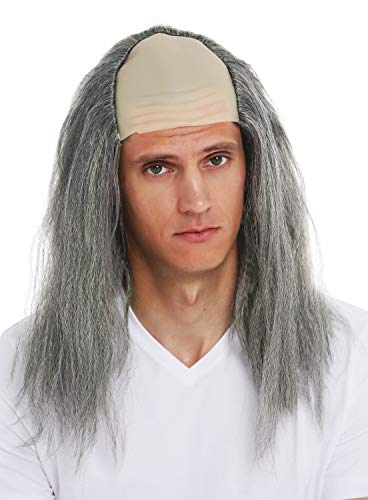 wig-me-up-bl201503-per-cke-herren-igor-stirnglatze-grau-gr-n-lang image 7