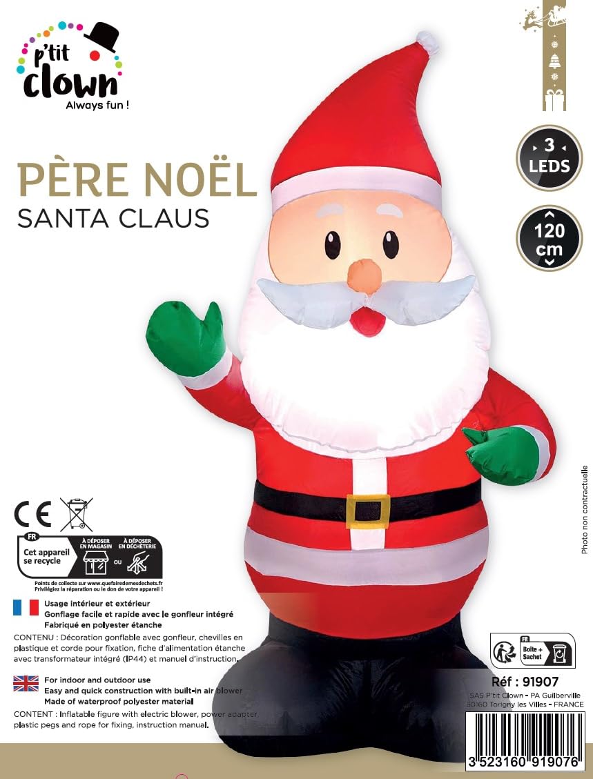 ptit-clown-aufblasbarer-weihnachtsmann-beleuchtet-120-cm-wei-rot image 2