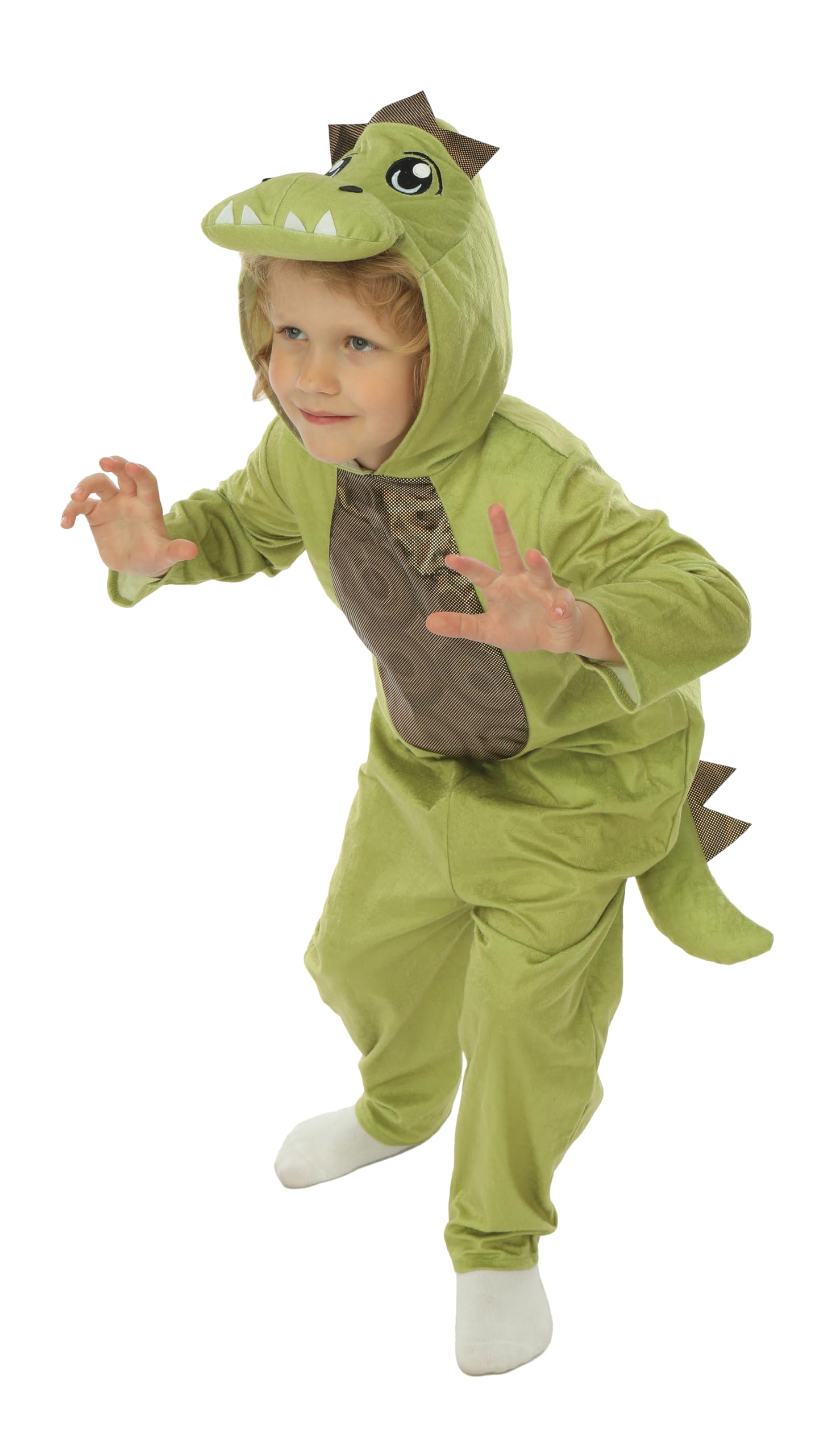 ptit-clown-dinosaurierkost-m-kinder-overall-gr-n-polyester image 4
