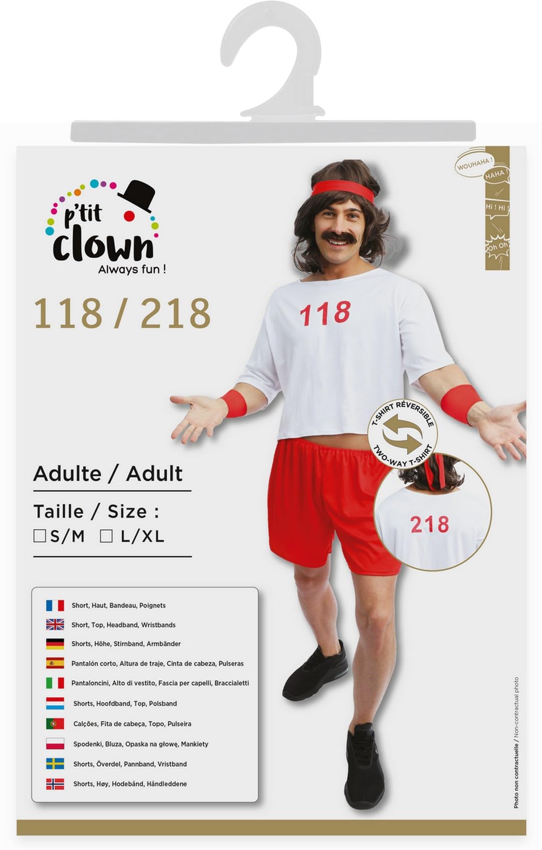 ptit-clown-23361-kost-m-118-218-herren-l-xl-wende-t-shirt image 4
