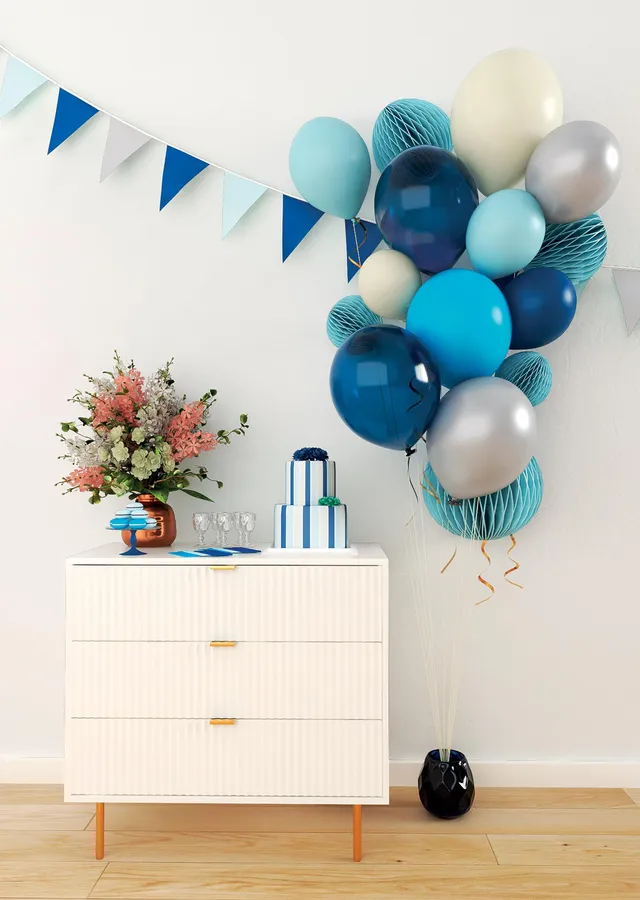 p-tit-clown-luftballons-30-cm-moka-blau-10er-pack image 1