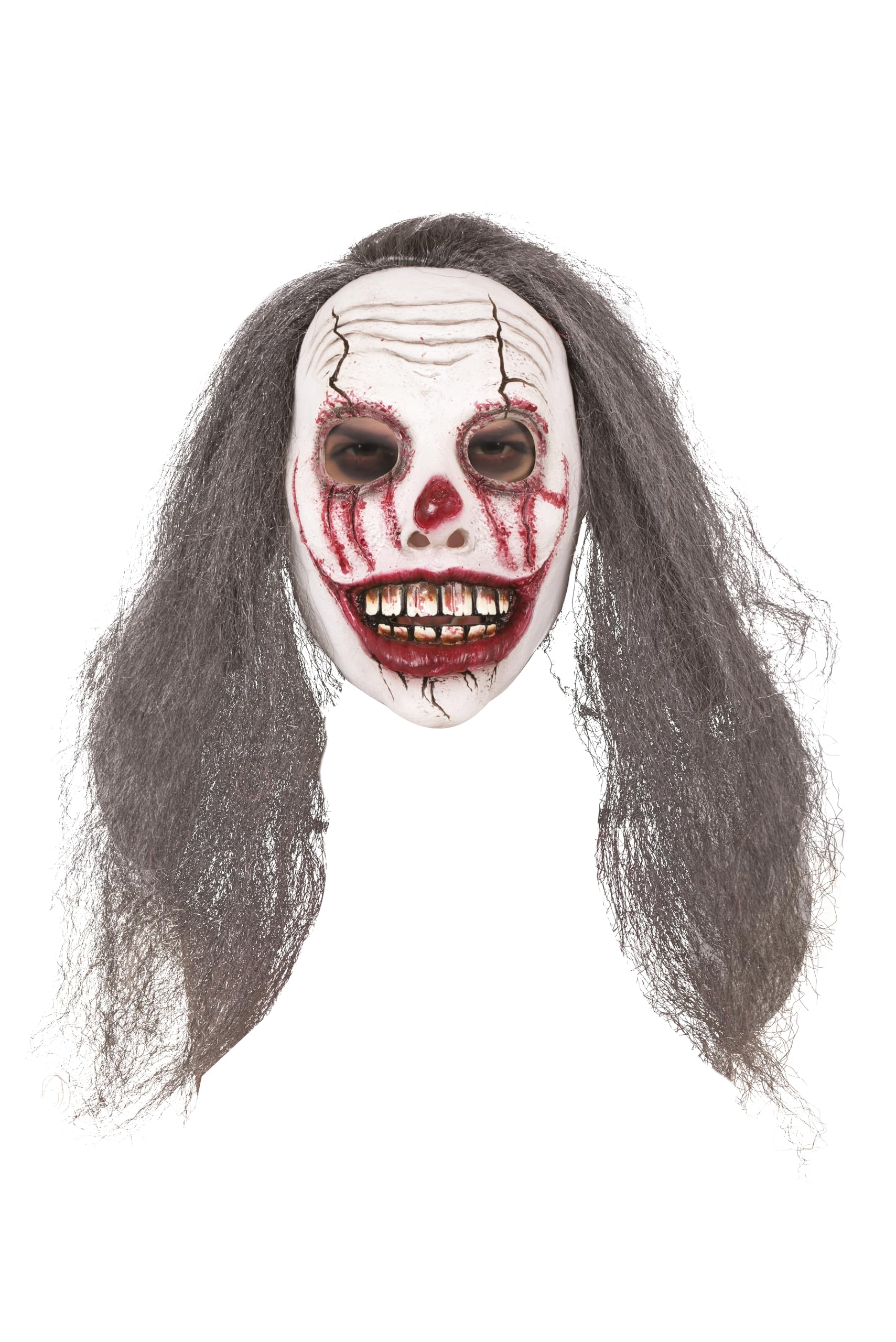p-tit-clown-clown-maske-mit-haaren-erwachsene-unisex image 4