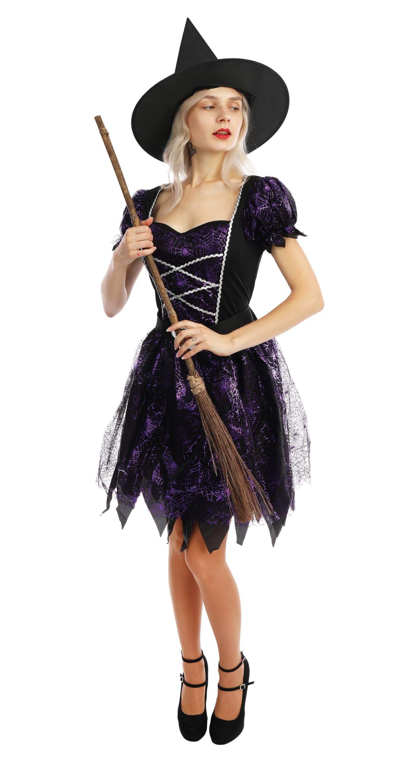 p-tit-clown-frauenkost-m-hexe-kleid-hut image 4