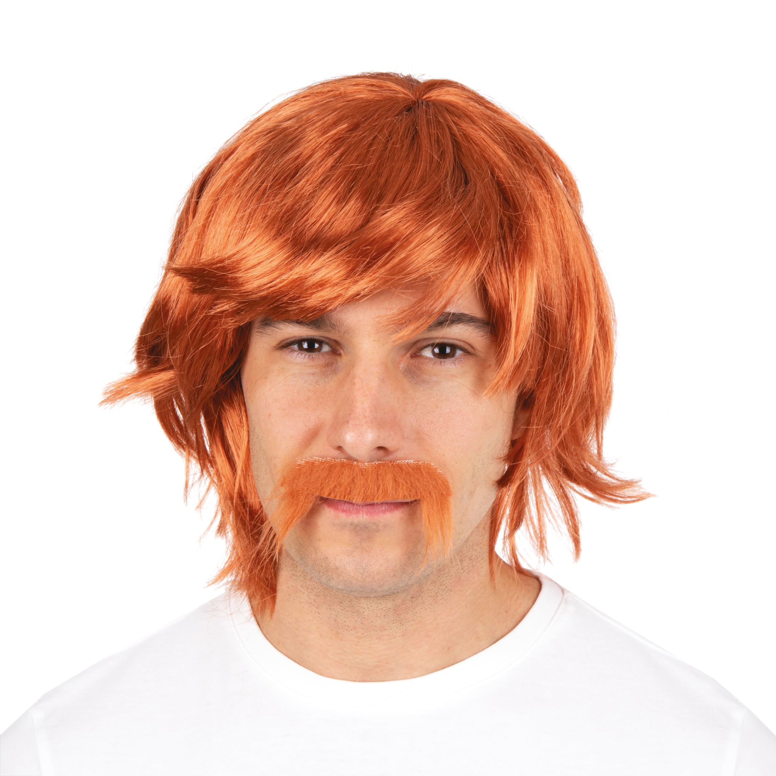 ptit-clown-51921-70er-80er-per-cke-rot-mit-schnurrbart image 1