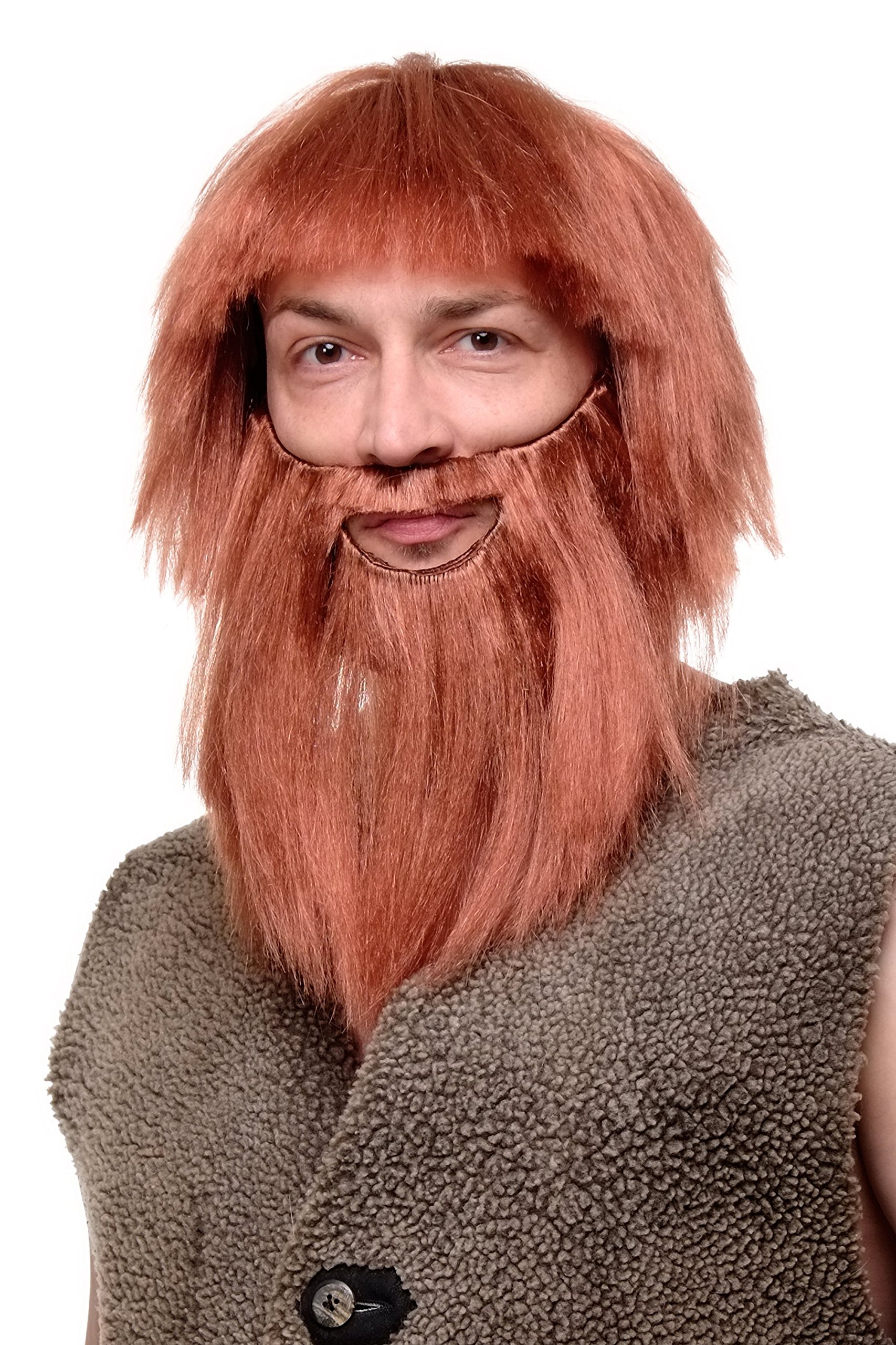 wig-me-up-rj007-p130-wikinger-set-per-cke-und-bart-rostrot-40-cm-herren image 2