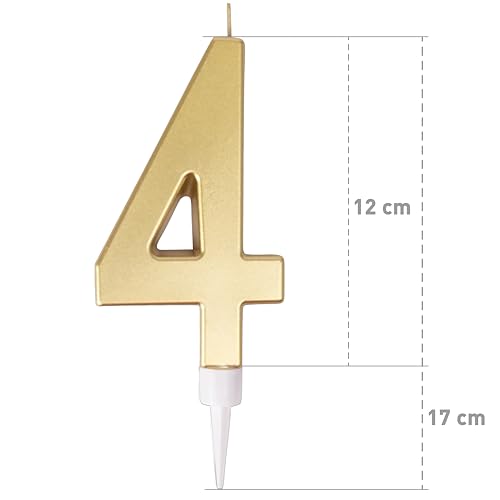 ptit-clown-23954-riesenkerze-gold-zahl-4-tortendeko image 8