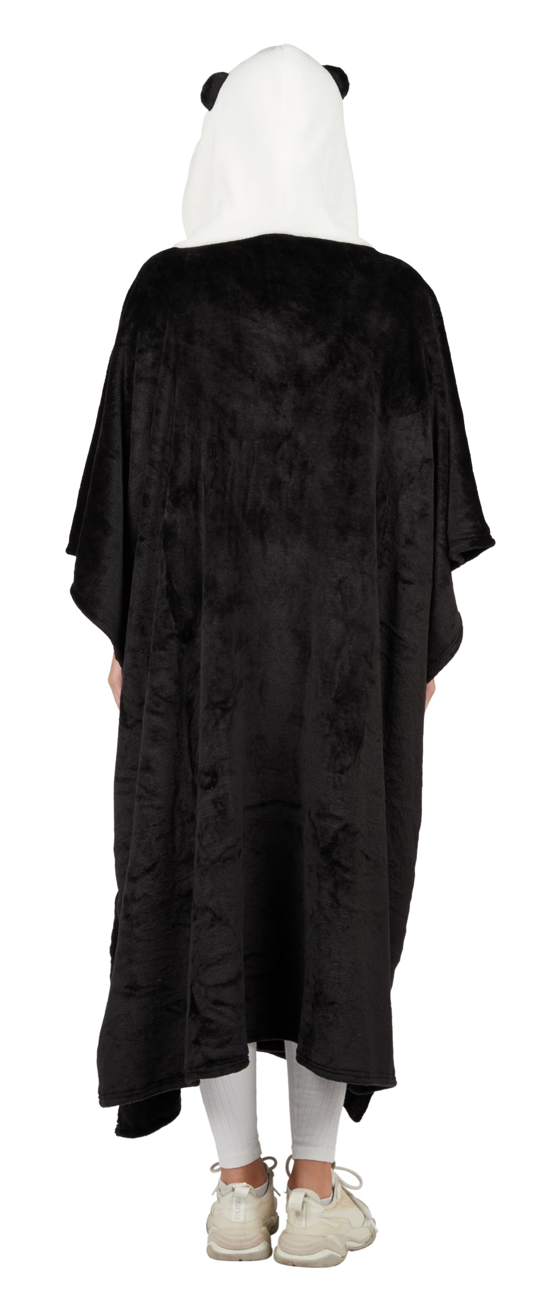 ptit-clown-panda-poncho-erwachsene-schwarz-one-size image 3