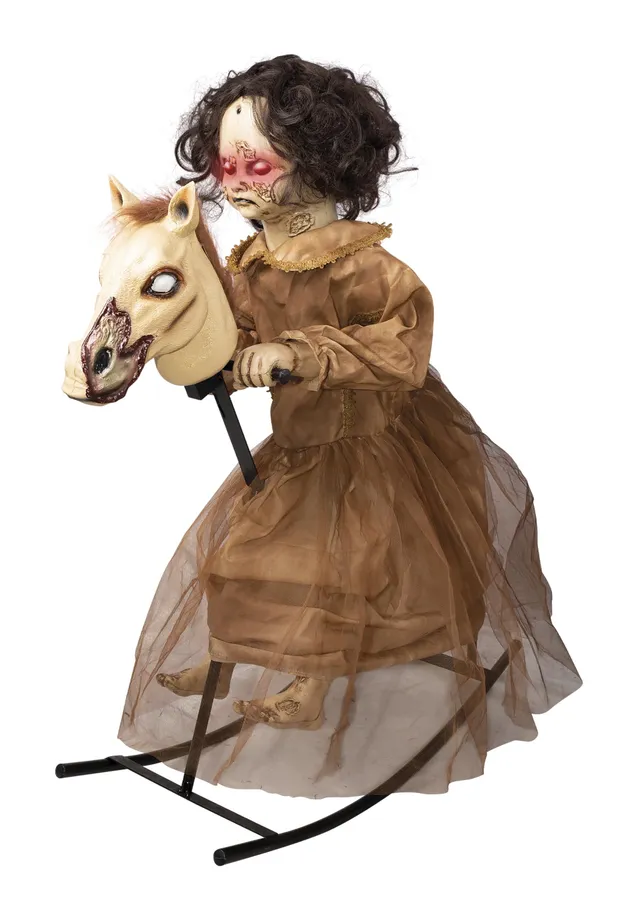 ptit-clown-17121-halloween-animatronic-verfluchtes-m-dchen-auf-schaukelpferd-100 image 1